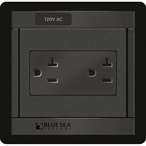 【中古】【未使用・未開封品】Blue Sea Systems 360パネル 120V ACデュアルコンセント付き
