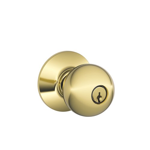 【中古】【未当てはめる・未開封品】(シュラーゲ) Schlage F51A ORB 605 オービットノブ 鍵付き添い人 入り口・入口錠 晴れ晴れしい金管楽器