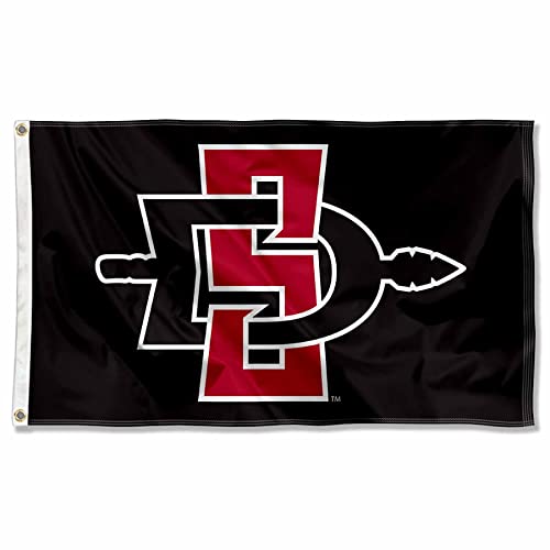 【中古】【未使用・未開封品】San Diego State AztecsロゴフラグLarge 3?X 5