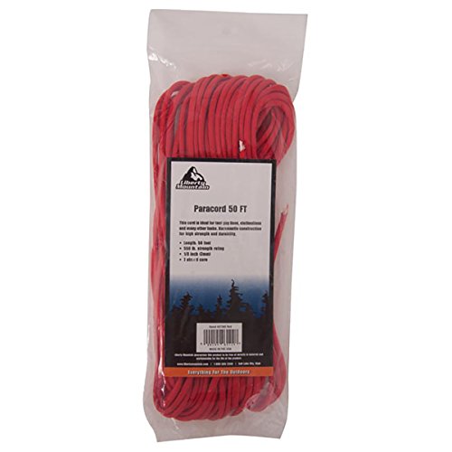 【中古】【未当て嵌める・未開封品】Paracord、赤いこと、50フート