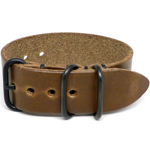 【中古】【未使用・未開封品】DaLuca 1 Piece NATO Watch Strap - Natural Chromexcel (PVD Buckle) : 26mm|AJIMURA-SHOP
