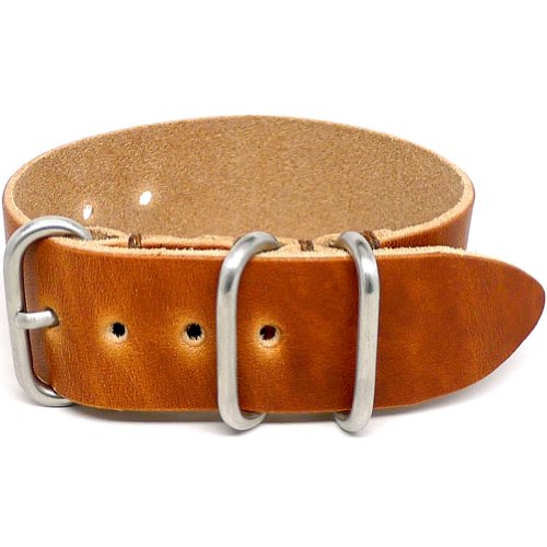 【中古】【未使用・未開封品】DaLuca 1 Piece NATO Watch Strap - Natural Dublin (Matte Buckle) : 22mm