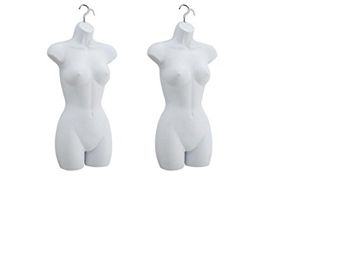 【中古】【未使用・未開封品】Only Mannequins High Quality Female Hook Hanging, White, Set of 2 by Only Mannequinsﾃつｮ
