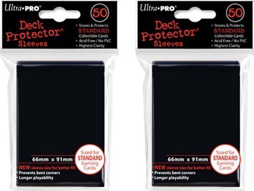 【中古】【未使用・未開封品】(100x) Ultra PRO Black Deck Protectors Sleeves Standard MTG Colors|AJIMURA-SHOP
