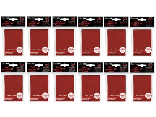 【中古】【未使用・未開封品】(600x) Ultra PRO Red Deck Protectors Sleeves Standard MTG Colors