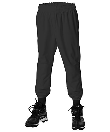 【中古】【未当て嵌める・未開封品】Alleson Ahtletic unisex-teen Youth Pull Onベイスボールズボン下 M 黒いこと