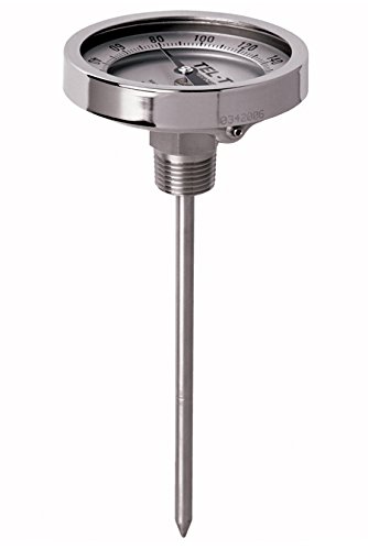 【中古】【未使用・未開封品】Tel-Tru 34100657 Model Gt300R Resettable Bi-Metal Process Grade Thermometer, Stainless Steel, 3 Dial, 1/2 Npt Back Connection, 0.250 Di｜AJIMURA-SHOP