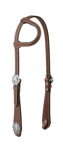 【中古】【未当て嵌める・未開封品】(Sliding Ear Headstall) - Weaver Leather Basin Cowboy Collection