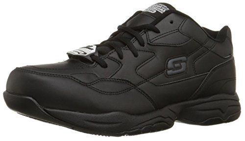 【中古】【未使用・未開封品】Skechers for Work メンズ フェルトン 滑り止め リラックスフィット ワークシューズ, ブラック, 7