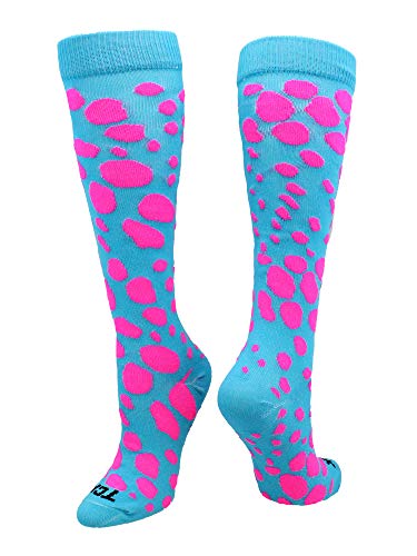 【中古】【未使用・未開封品】Krazisox???Leopard Over the Calf Socks US サイズ: M カラー: ブルー