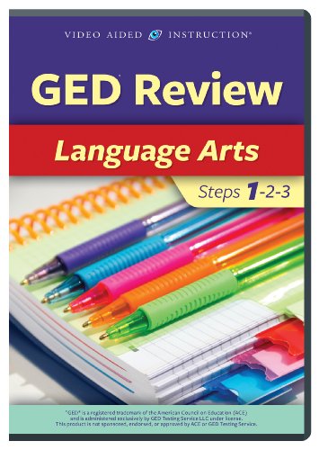 【中古】【未使用・未開封品】GED Review - Language Arts Steps 1-2-3