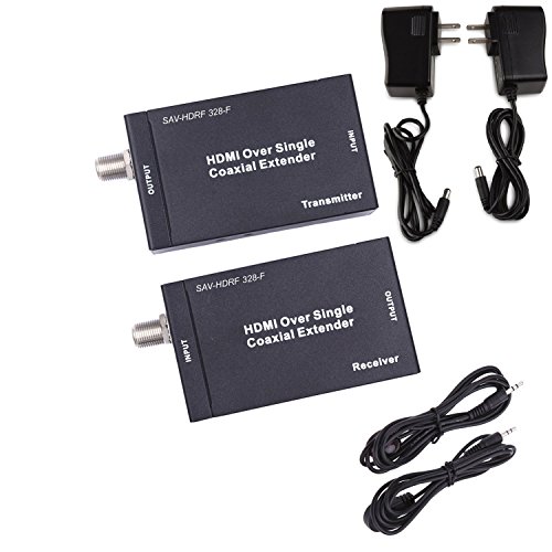 【中古】【未当て嵌める・未開封品】HDMI + IR OVER SINGLE 75ohm rg-6u同軸有線テレビExtender Balun変速機者傍受機BNC