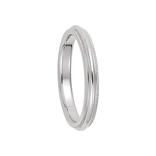 【中古】【未使用・未開封品】Black Bow Jewelry 4mm ミルグレインエッジ コンフォートフィット ドーム型バンド スターリングシルバー｜AJIMURA-SHOP