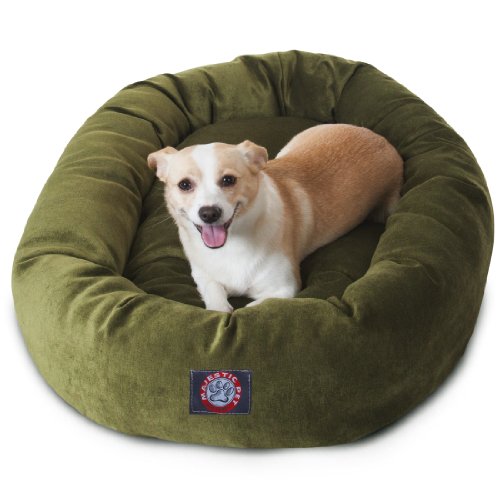 【中古】【未当てはめる・未開封品】32 inch Fern Villa Collection Micro Velvet Bagel Dog Bed By Majestic Pet Products by Majestic Pet