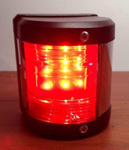 【中古】【未当て嵌める・未開封品】MARINE BOAT RED PORT LED NAVIGATION LIGHT WATERPROOF BOATS UP TO 12M