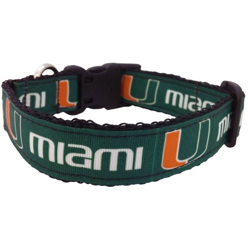 【中古】【未使用・未開封品】All Star Dogs NCAA マイアミハリケーンズ 犬用首輪 S
