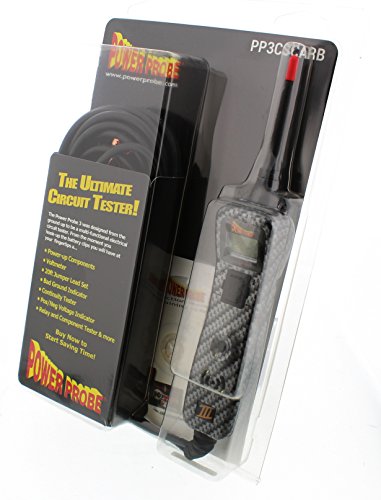 【中古】【未当て嵌める・未開封品】Power Probe III クラムシェル - カーボンファイバープリント (PP3CSCARB) [車の読み合わせる取り調べる手道具、デジタル起電力計、AC/DC電流踏みこたえる、電気回路テスタ