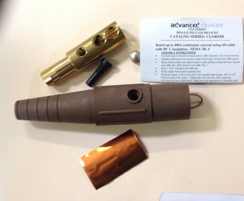 【中古】【未当てはめる・未開封品】cls40mb-f CLS続きものインラインむき出しピンコネクタ( 400?a / 600?V ) 2?/ 0???4?/ 0?AWG牡???赤銅色( F )