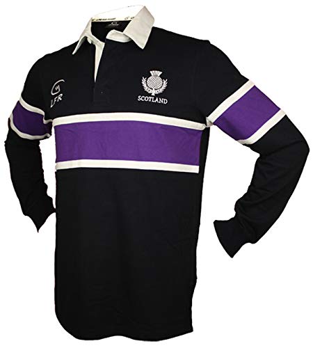 【中古】【未当て嵌める・未開封品】スコットランドThistle Long Sleeve Rugby Jersey US 大きさ: XL 色つや: 青み
