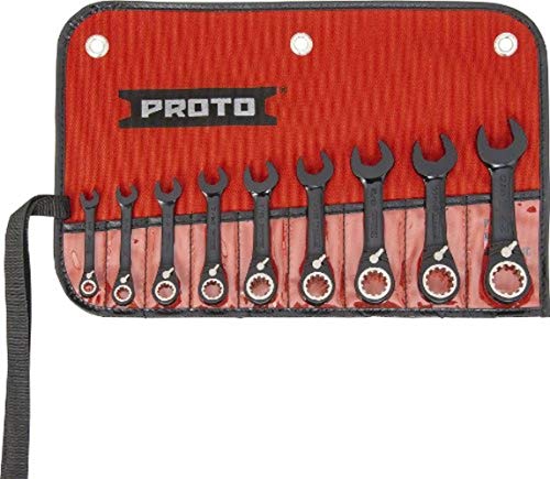 【中古】【未使用・未開封品】スタンレーJSCVS-9Sプロト工業用エクストラショートブラック9ピースリバースラチェットレンチセット