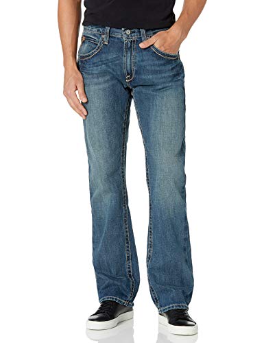 【中古】【未当て嵌める・未開封品】Ariat メンズ M5?スリムフィットストレートジーンズ 色つや: 青み