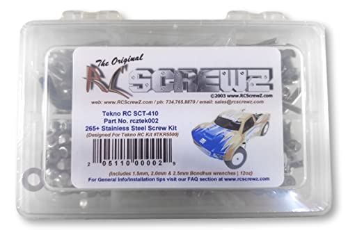 【中古】【未使用・未開封品】RCScrewZ Tekno RC SCT410 ステンレススチールねじキット (TKR5500) 265個以上 tek002