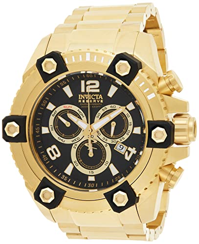 【中古】【未当て嵌める・未開封品】Invicta Men\u0027s \u0027Reserve\u0027 Swiss Quartz Stainless Steel Casual Watch%ｶﾝﾏ% Color:Gold-Toned (Model: 15827)