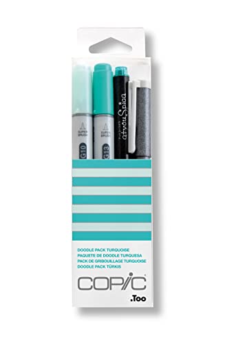 【中古】【未当てはめる・未開封品】Copic Marker Doodle Pack, Turquoise by Copic Marker