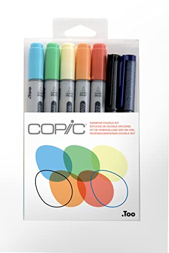 【中古】【未使用・未開封品】Copic Marker Doodle Kit, Rainbow by Copic Marker