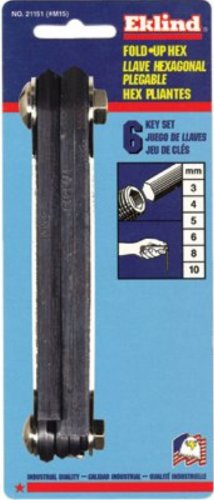 【中古】【未使用・未開封品】Eklindツール269から21151＃M15 4-10Mmメトリック折りたたみ六角キーセット