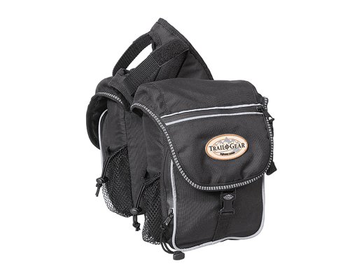 【中古】【未使用・未開封品】Weaver Leather Trail Gear ポンメルバッグ ブラック 長さ6インチ×幅3.5インチ×高さ10インチ