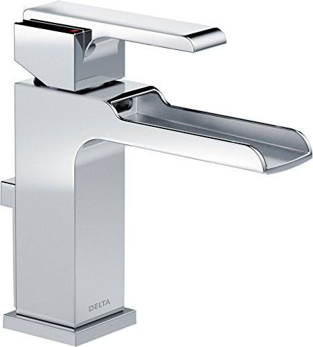 【中古】【未使用・未開封品】Delta Faucet Delta 568LF-MPU Ara Single Handle Single Hole Lavatory Faucet with Channel Spout, Chrome by DELTA FAUCET
