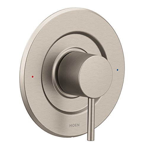【中古】【未使用・未開封品】Moen Align つや消しニッケル 圧力バランス モダンタブ&シャワートリムキット 温度調節用バスルームシャワーレバーハンドル シャワー蛇口ハンド