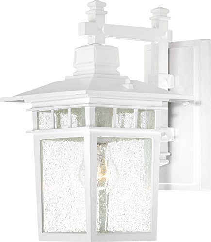 【中古】【未使用・未開封品】Nuvo Nuvo60/4957 Cove Neck 1-Light Outdoor Lantern with Clear Seed Glass, 14 by Nuvo