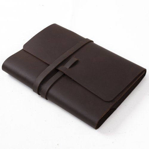 【中古】【未当て嵌める・未開封品】古典派音楽Plain詰め替え能力のあるなめし革Journal withストラップペンループハンドメイド空白文字Lined手工芸品紙a5?with差し上げ物ボックス席 赤銅色