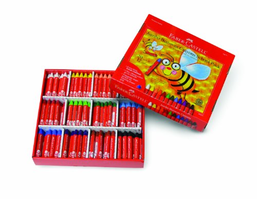 【中古】【未使用・未開封品】ファーバーカステル ミツロウ クレヨン 収納 ケース 入り お子様 向け 最高級 画材 240 Count FC900025