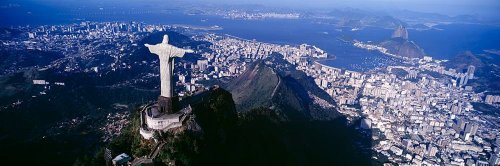 【中古】【未使用・未開封品】壁360ピール&スティック壁壁画: Aerial view Christ the Redeemer Rio de Janeiro 84 in x 28 in 86803_1760|AJIMURA-SHOP