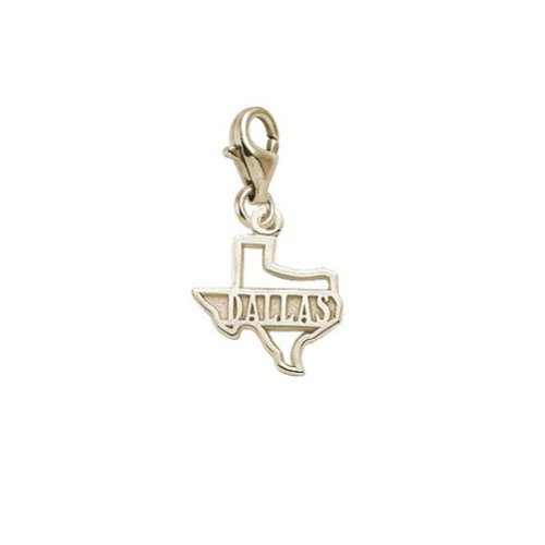 【中古】【未使用・未開封品】10?K黄色ゴールドダラスチャームwith Lobster Claw Clasp、チャームブレスレットとネックレス用|AJIMURA-SHOP