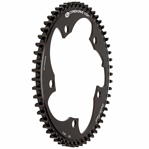 【中古】【未当てはめる・未開封品】Gates Carbon Drive 5 Bolt Center Track Bicycle Front Sprocket (55T/130粍 5 Bolt 11 Pitch) by Gates Carbon Drive
