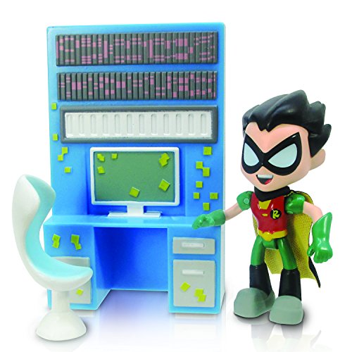 【中古】【未使用・未開封品】DC ティーンタイタンズ ゴー! 2.75インチアクションフィギュア ロビン with ディテクティブデスク / TEEN TITANS Go! ROBIN WITH DETECTIVE DESK