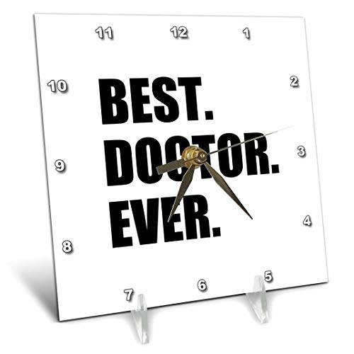 【中古】【未使用・未開封品】3dRose dc_179775_1 Best Doctor Ever-Fun Job Prideギフト GPS、スペシャリストドクター、PhDs-デスククロック用 6 x 6インチ｜AJIMURA-SHOP