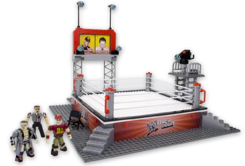 【中古】【未使用・未開封品】The Bridge Direct WWE StackDown Ring Set with Figures