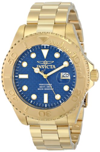【中古】【未使用・未開封品】Invicta 男性用15193 プロダイバー アナログディスプレイ スイスクォーツ 金メッキ腕時計