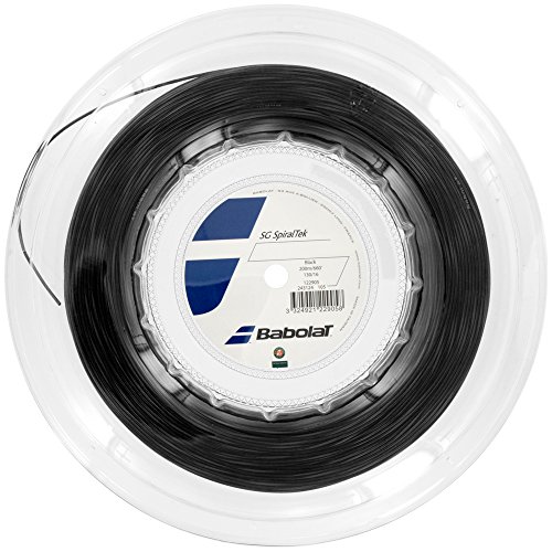 【中古】【未当て嵌める・未開封品】バボラ(Babolat) 硬式庭球 より糸 SG渦巻きテック 125/130 (200m一巻き) BA243124 黒いこと 130