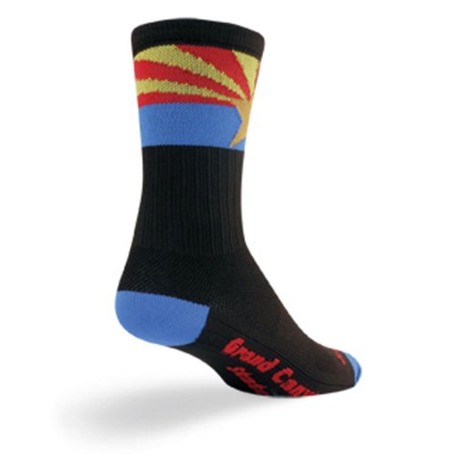 【中古】【未使用・未開封品】(X-Large, AZ Flag) - SockGuy SGX 15cm AZ Flag Performance Cycling/Running Socks (AZ Flag - L/XL)