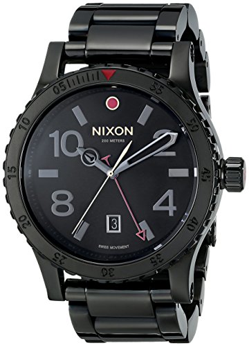 【中古】【未当て嵌める・未開封品】Nixon Diplomat SS A2771883 黒いこと メンズ アナログ 運動競技 石英 外国でさし出し Nixon