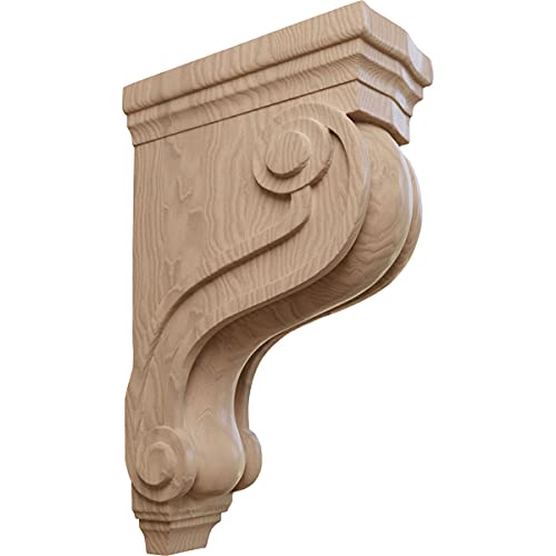 【中古】【未使用・未開封品】Ekena Millwork ボストントラディショナル渦巻コーベル 幅3?3/8インチ×奥行6?1/2インチ×高さ10 1/2インチ 3 7/8\