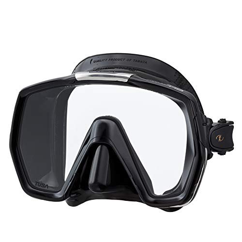 【中古】【未当て嵌める・未開封品】Tusa M1001 Freedom 固定ディスク Scuba Diving Mask Black Silicone - Black by Tusa Sport スポーツ・アウトドア-ダイビング・シュノーケリング
