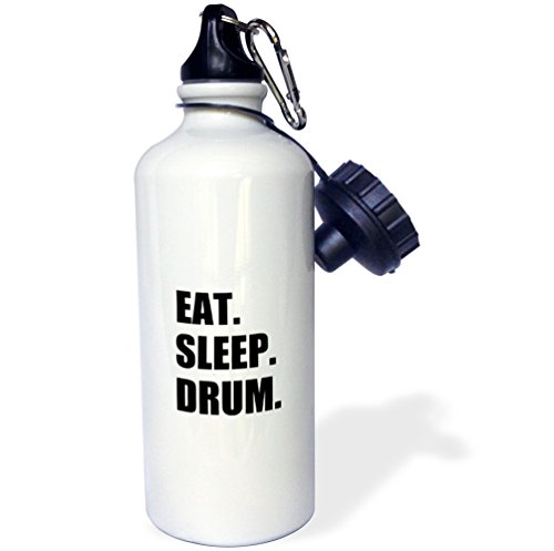 【中古】【未当て嵌める・未開封品】3dRose wb_180402_1 Eat Sleep Film-Gifts for Movie Makers and Video Making Enthusiasts Sports Water Bottle, 21 薬局衡オンス, White by 3dRose [並行