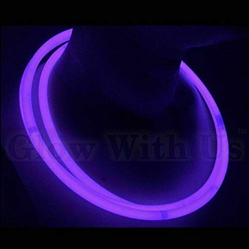 【中古】【未当てはめる・未開封品】[グローウィズアス]Glow With Us Glow Sticks Bulk Wholesale Necklaces, 100 22 Glow Stick Necklaces Purple +100 FREE Glow [並行輸入品]